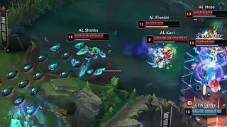 大魔王微笑霞羽刃五杀 王淞吸血鬼血腥三杀 微笑队先下一城